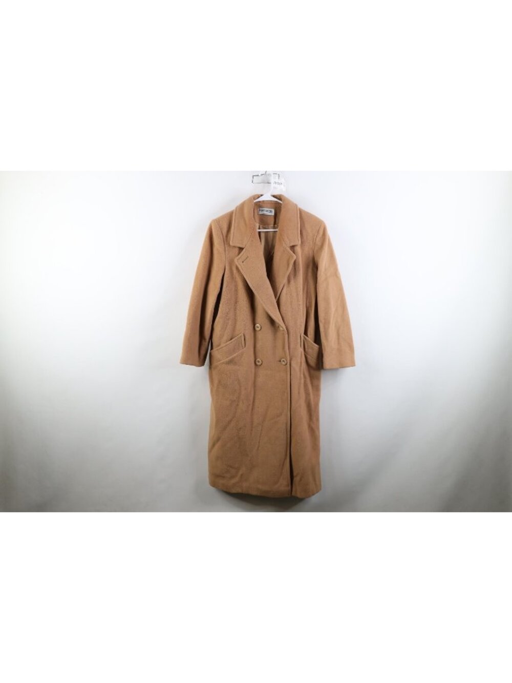 Vtg 80s 90s Streetwear Womens 12 Wool Blend Wool Blend Peacoat Trench Coat USA